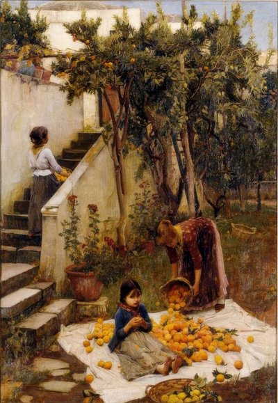 The Orange Gatherers by John William Waterhouse